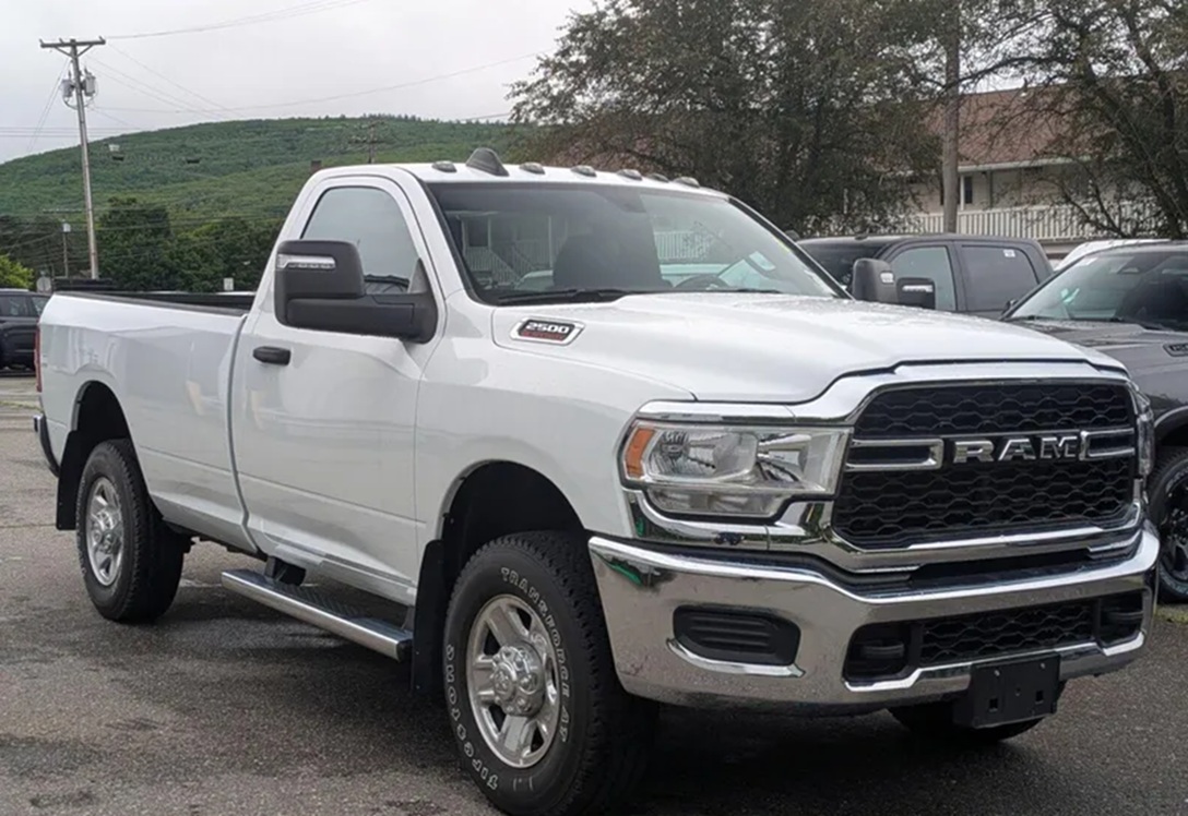 New 2024 RAM 2500 Tradesman Regular Cab: One of the best options when buying a new truck. Available at Brattleboro CDJR, Vermont.