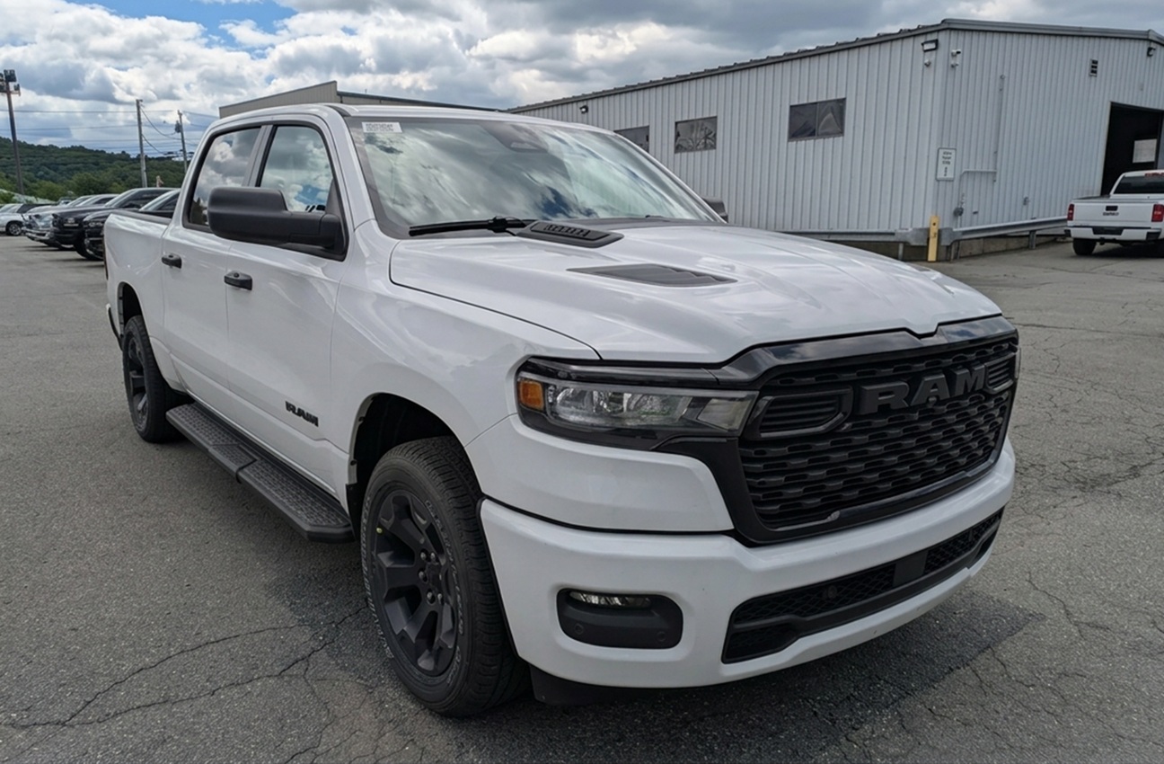 New 2026 RAM 1500 Express Crew Cab 4x4: One of the Best Tow Vehicles for Summer in Vermont, available today at Brattleboro CDJR.