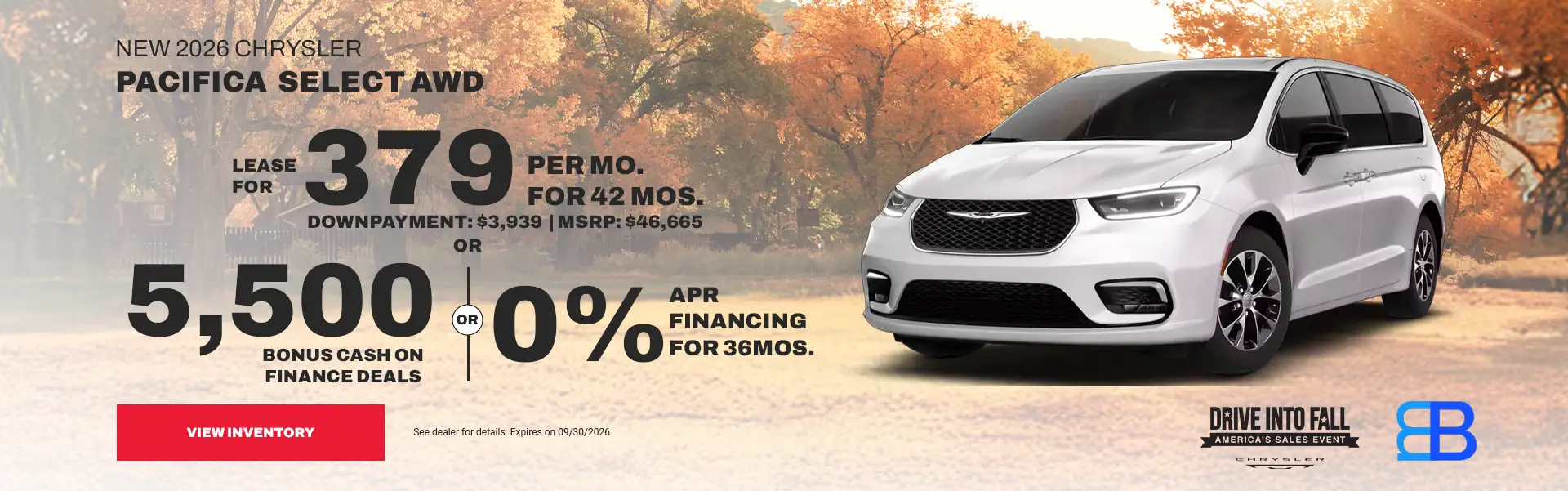 NEW 2026 CHRYSLER PACIFICA SELECT AWD